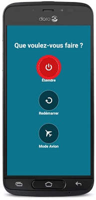 Comment éteindre le Doro 8040 ?