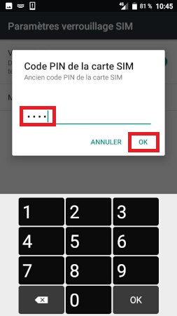 Comment changer le code PIN sur le Doro 8035 ?
