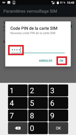 Comment changer le code PIN sur le Doro 8035 ?
