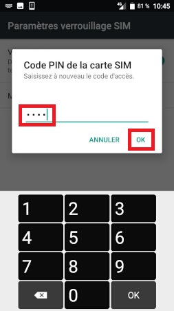 Comment changer le code PIN sur le Doro 8035 ?