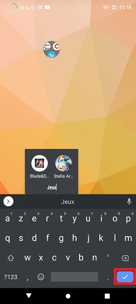 Ajouter une application à un dossier existant