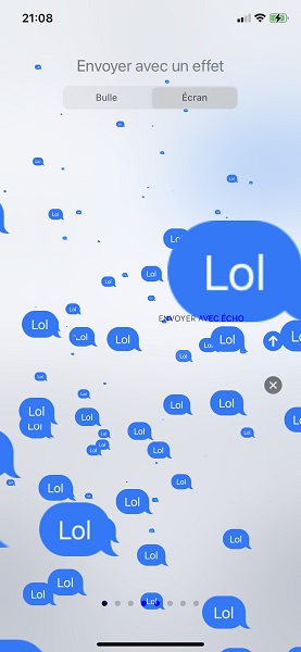 Coller des autocollants et Memoji sur un message
