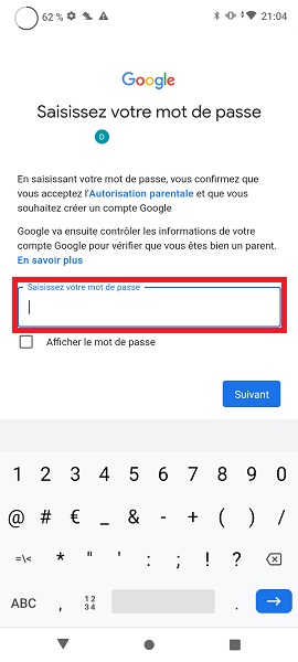 Connecter le compte Google des parents à celui de votre enfant.