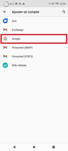 Créer compte Google de votre enfant.