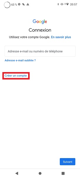Créer compte Google de votre enfant.