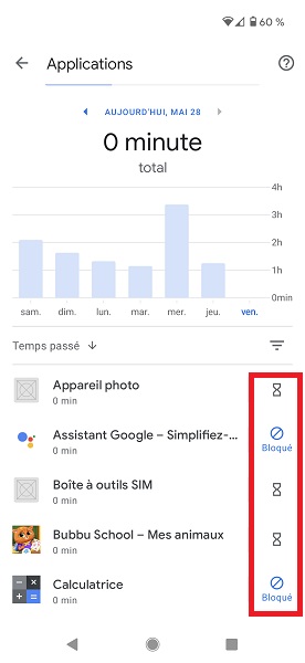 Configurer le contrôle parental Family Link depuis le smartphone android des parents.