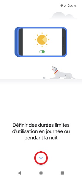 Configurer le contrôle parental Family Link depuis le smartphone android des parents.