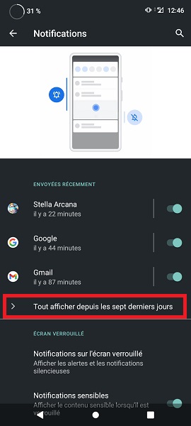 Mettre une notification en silencieux
