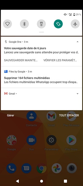 Couper une notification dès qu’elle s’affiche