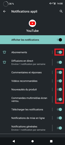 Voir l’historique des notifications