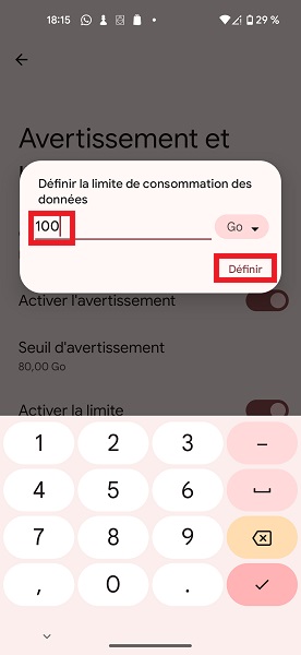 Contrôler et limiter la consommation de données