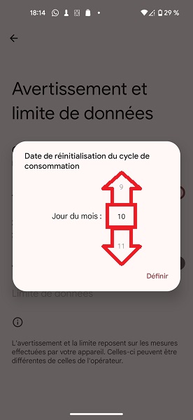 Contrôler et limiter la consommation de données