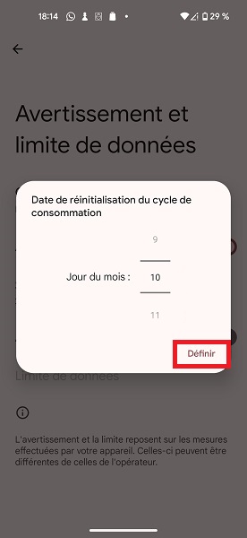 Contrôler et limiter la consommation de données