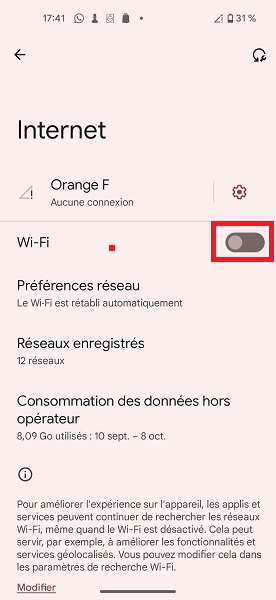 Se connecter au Wi-Fi