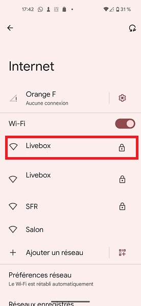 Se connecter au Wi-Fi