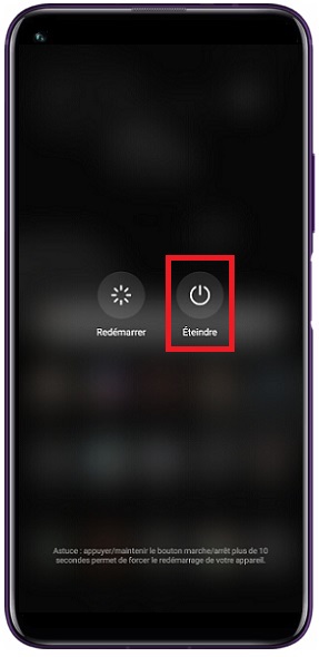 Comment éteindre le Honor 20 ?