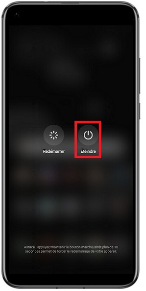 Comment éteindre le Honor View 20 ?