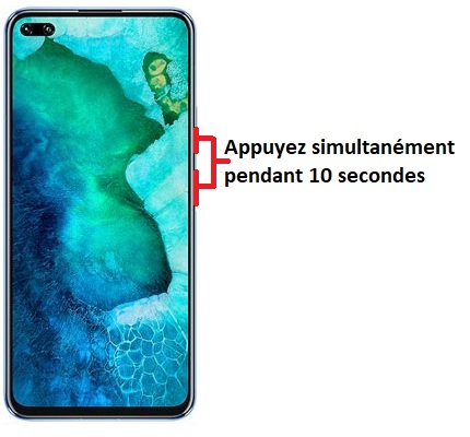 Forcer l'arrêt si le Honor View 30 Pro est bloqué