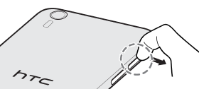 Comment insérer la carte SIM dans le HTC Desire Eye ?