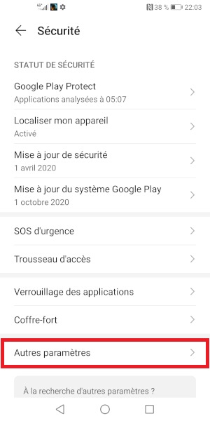 Changer le code PIN sur le Honor View 30 Pro