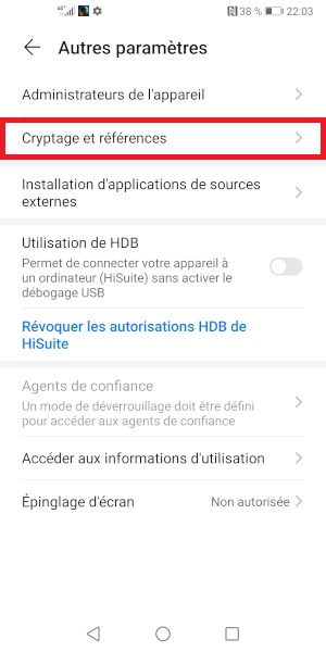 Changer le code PIN sur le Honor View 30 Pro