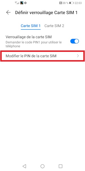 Changer le code PIN sur le Honor View 30 Pro