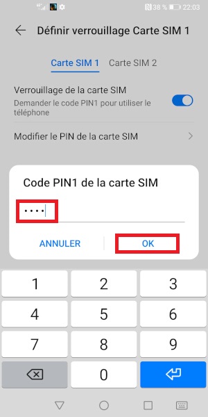 Changer le code PIN sur le Honor View 30 Pro