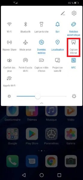Capture par geste à 3 doigts (Wiko, Xiaomi, OPPO…)