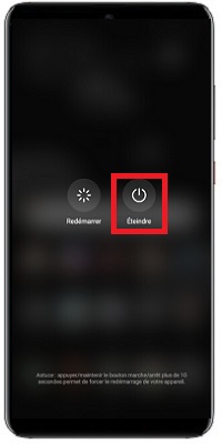 Comment éteindre le Huawei Mate 20 ?
