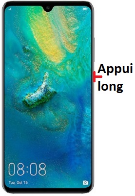 Comment éteindre le Huawei Mate 20 ?