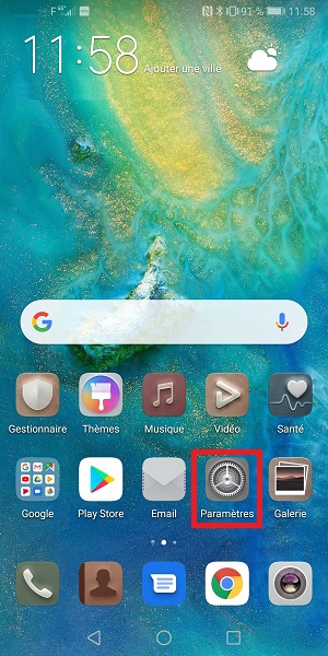 Changer le code PIN sur le Huawei Mate 20
