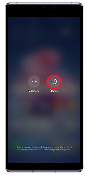Comment éteindre le Huawei Mate 30 ?