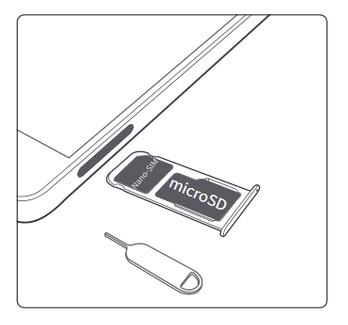 Insérer la carte SIM dans le Huawei Mate 9