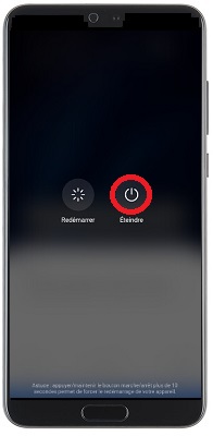 Comment éteindre le Huawei P20 ?