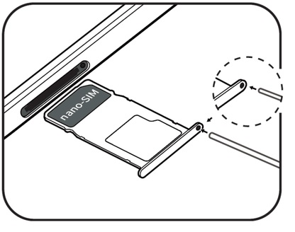 Insérer la carte SIM dans le Huawei Y6 2019