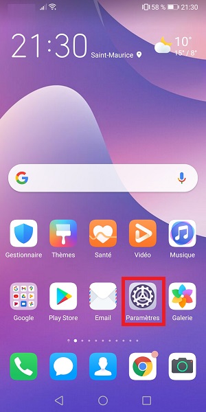 Changer le code PIN sur le Huawei Y7 2018