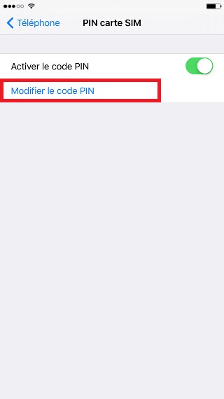 Modifier le code PIN de la SIM sur Apple iPhone 6S