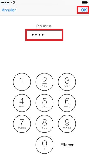 Modifier le code PIN de la SIM sur Apple iPhone 7