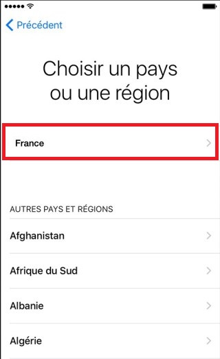 Effectuer l’activation de l’iPhone pour la vente (nouvel iPhone)