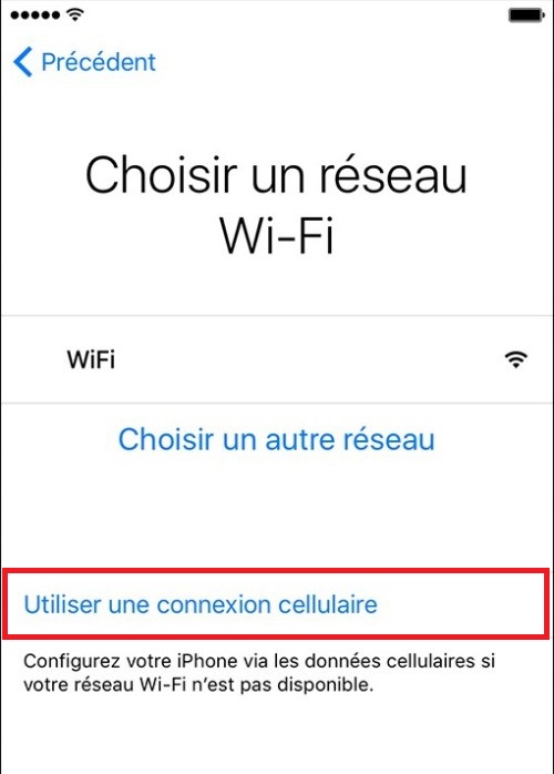Effectuer l’activation de l’iPhone pour la vente (nouvel iPhone)