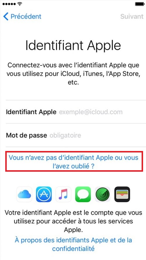 Effectuer l’activation de l’iPhone pour la vente (nouvel iPhone)