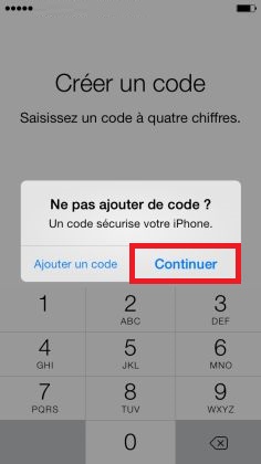Effectuer l’activation de l’iPhone pour la vente (nouvel iPhone)