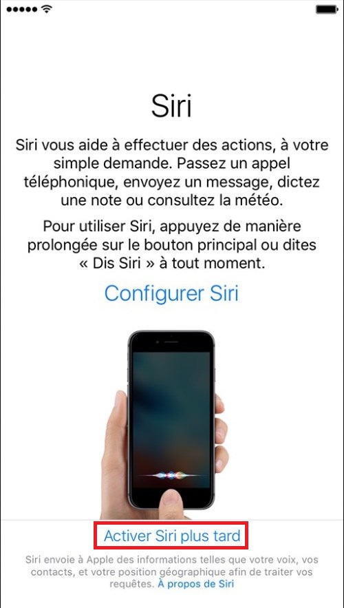 Effectuer l’activation de l’iPhone pour la vente (nouvel iPhone)