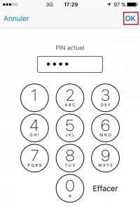 Modifier le code PIN de la SIM sur Apple iPhone 6S