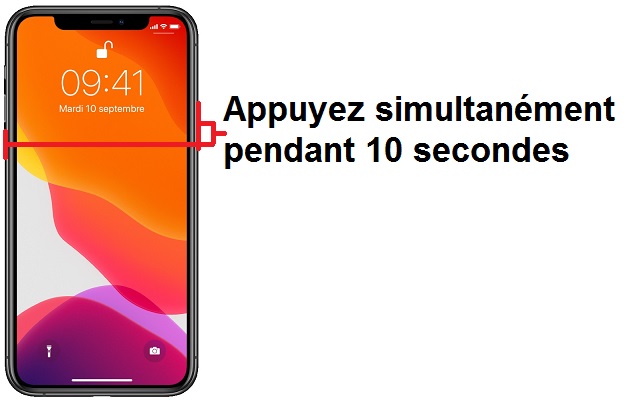 Forcer l'arrêt si le Apple iPhone 11 est bloqué