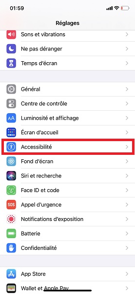 Activer le flash LED pour alertes sur iPhone
