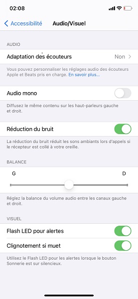 Activer le flash LED pour alertes sur iPhone