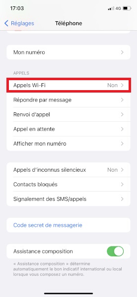 Comment activer les appels Wi-Fi sur iPhone ?