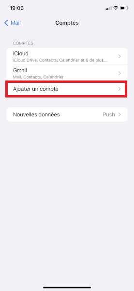 Comment ajouter un autre compte e-mail ?