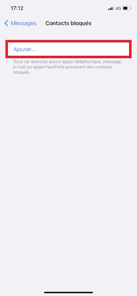 Bloquer les messages d’un ou plusieurs correspondants